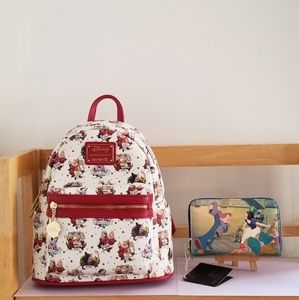Loungefly Disney Parks Snow White Seven Dwarfs Mini Backpack & Wallet